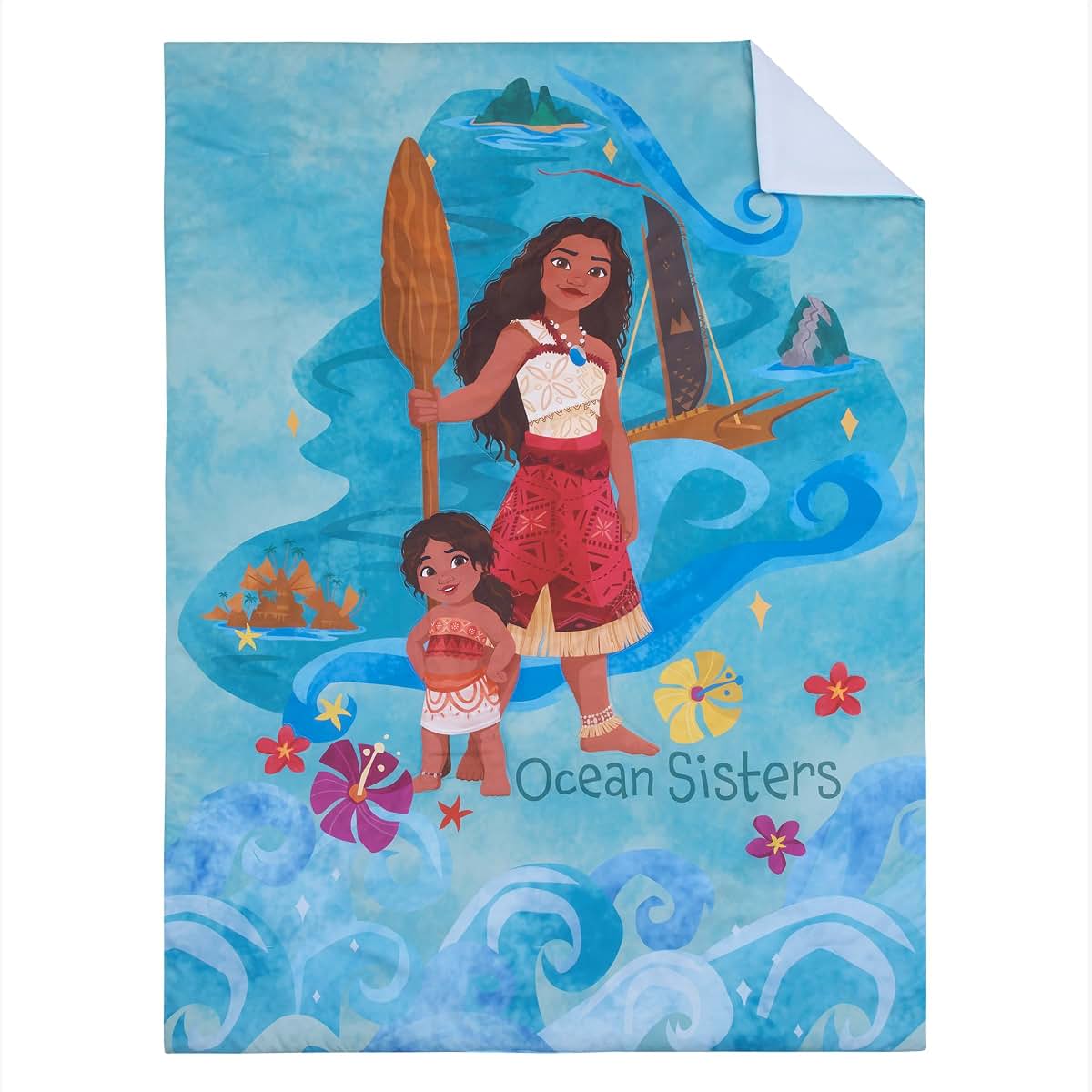 NoJo Disney Moana Ocean Sisters 4 Piece Toddler Bed Set