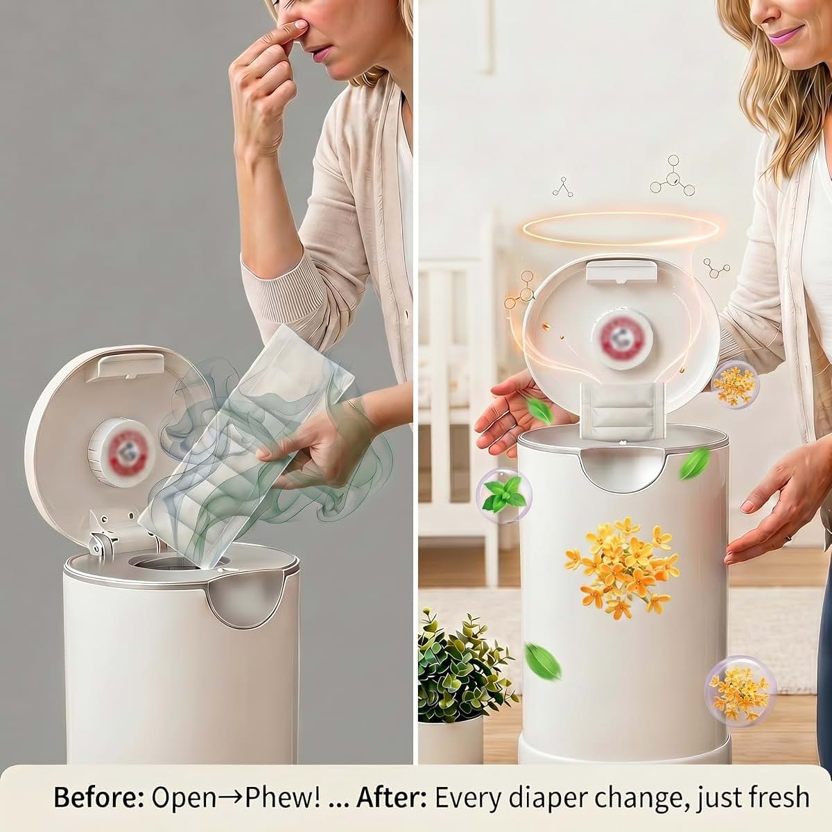 Cvgvjy Osmanthus Scented Diaper Pail Refills