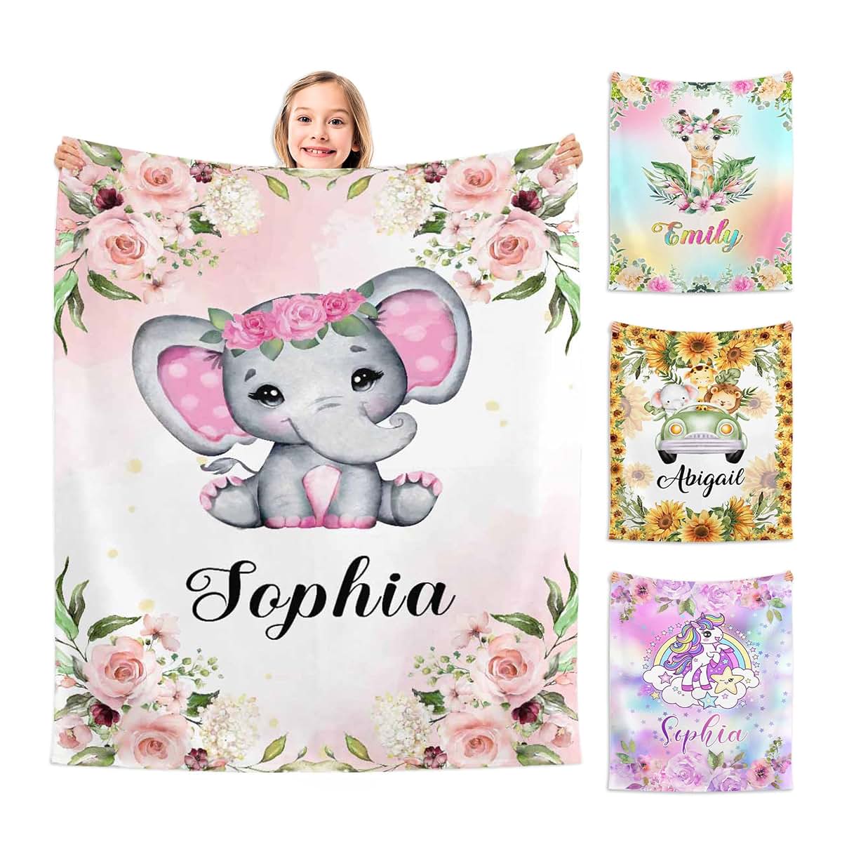 Casecoco Personalized Custom Photo Blanket With Text