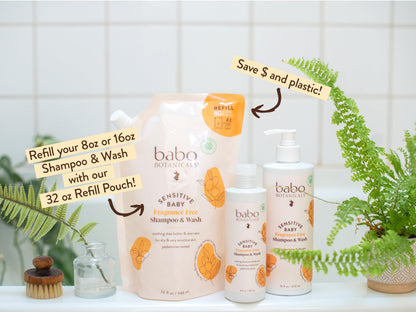 Babo Botanicals Sensitive Baby Shampoo & Wash