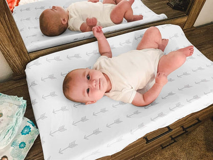 BaeBae Goods Premium Baby Changing Pad Covers 4 Pack – Boy or Girl Changing Pad Cover – Pure Jersey Machine Washable