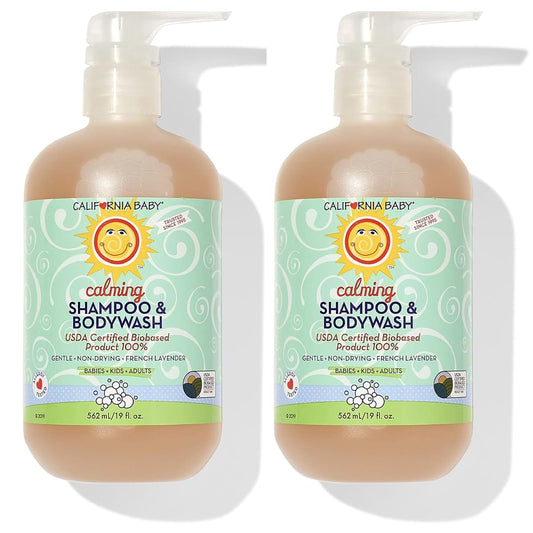 California Baby Calming Shampoo & Body Wash Duo for Sensitive Skin
