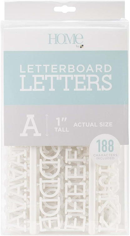 DCWV 1-Inch Letterboard Letters and Characters Set (188 Pack)