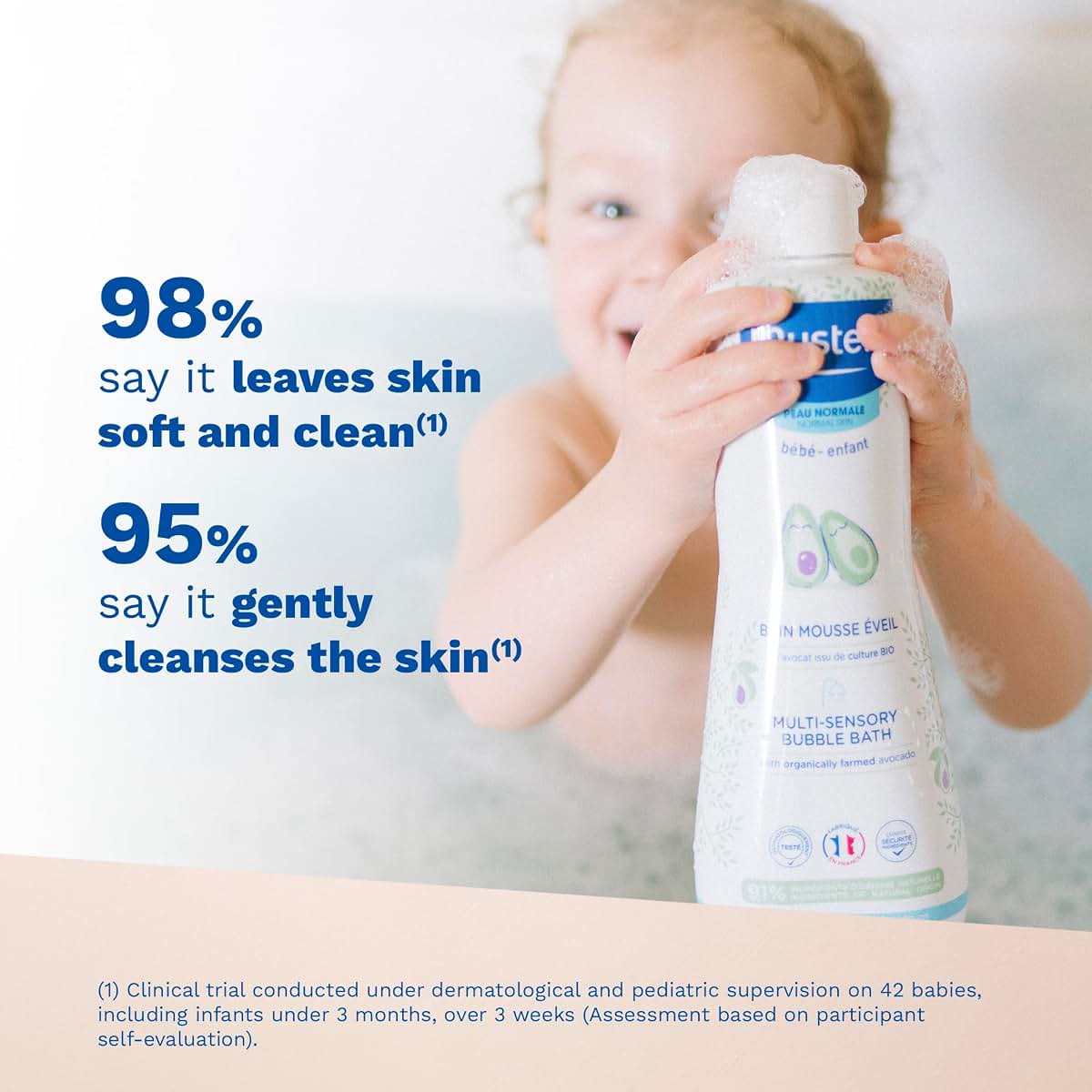 Mustela Multi-Sensory Bubble Bath with Natural Avocado
