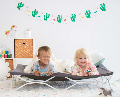 Regalo My Cot Twin Portable Toddler Bed for Two Kids