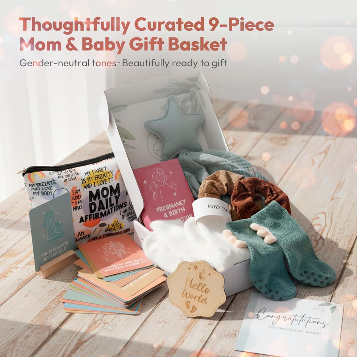 LUCOI New Mom Gift Set - Pregnancy Gift, Baby Shower Gift (photo 3)