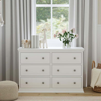 Davinci Signature 6-Drawer Double Dresser in White