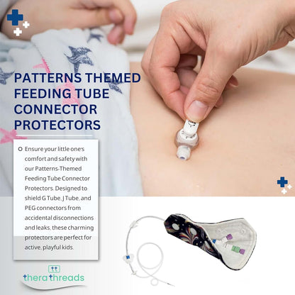 Therathreads Feeding Tube Connector Covers - 5 Pack Fruit Pattern (photo 3)