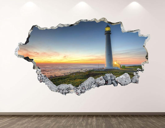 West Mountain Lighthouse Wall Decal 70" W x 40" H