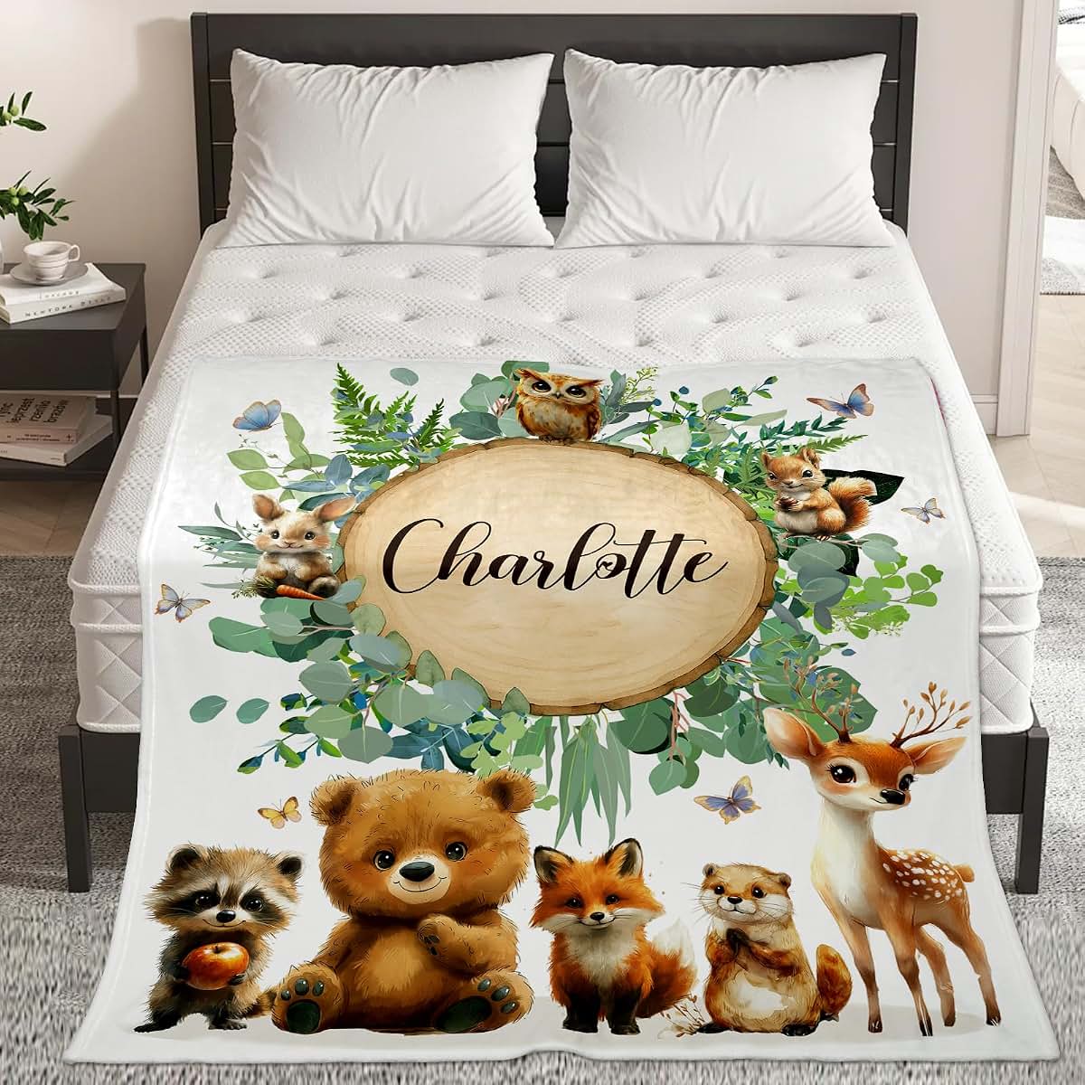 Frrahmen Custom Blankets for Boys Girls, Personalized First Day of School Blankets for Daughter, Perfect for Newborn (photo 2)