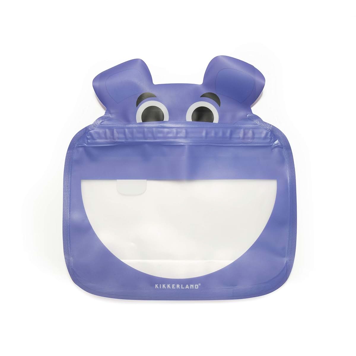 Kikkerland Hippo Zipper Bag, 3 Pack