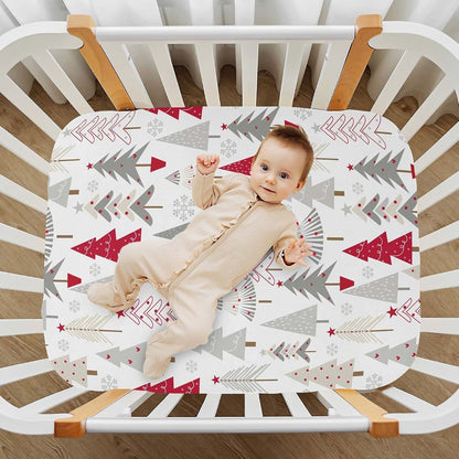 KICPOAY Fitted Crib Sheets for Playard and Mini Crib Mattress
