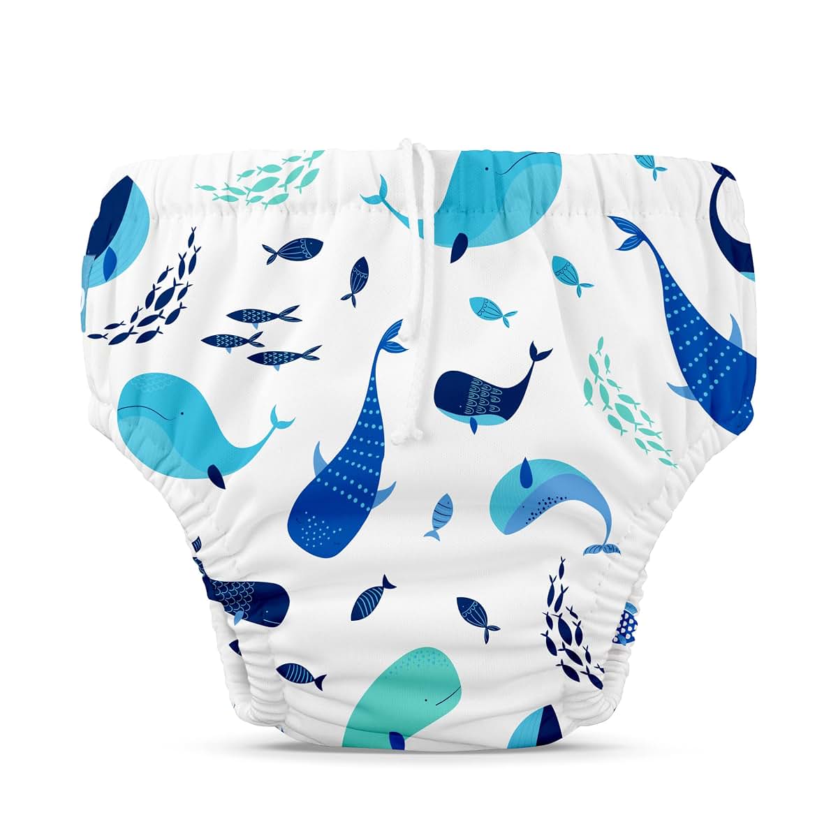 Charlie Banana Reusable Swim Diaper, Adjustable Drawstring, Tencel Lyocell Lining, Size M