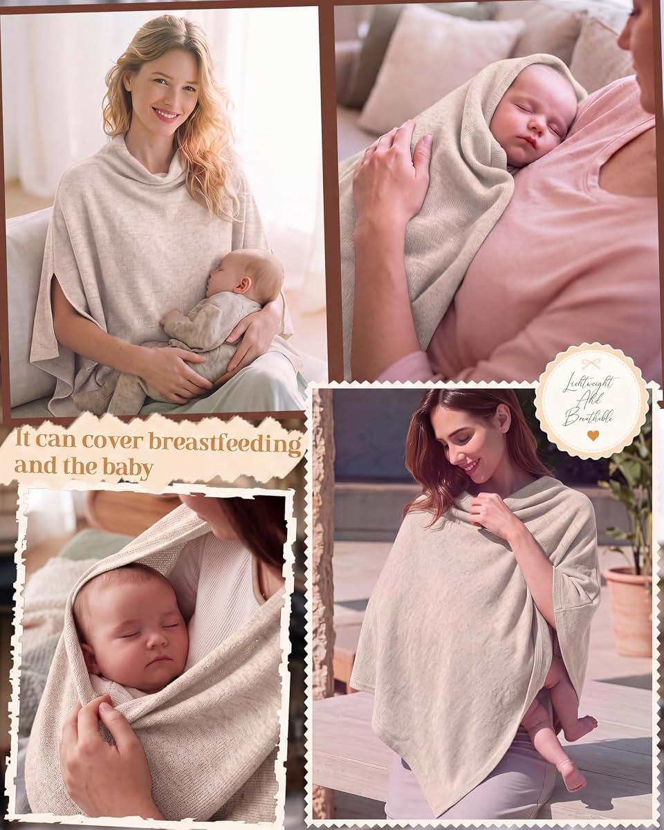 SteloVibe Nursing Cover for Breastfeeding in Beige (photo 2)