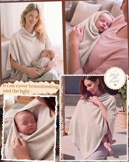 SteloVibe Nursing Cover for Breastfeeding in Beige (photo 2)