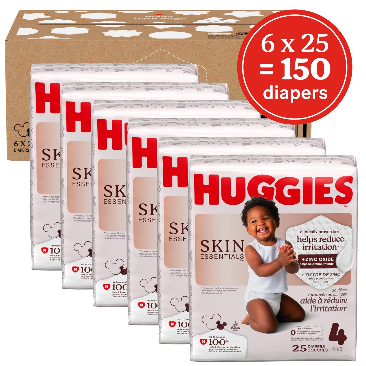 Huggies Skin Essentials Diapers Size 4