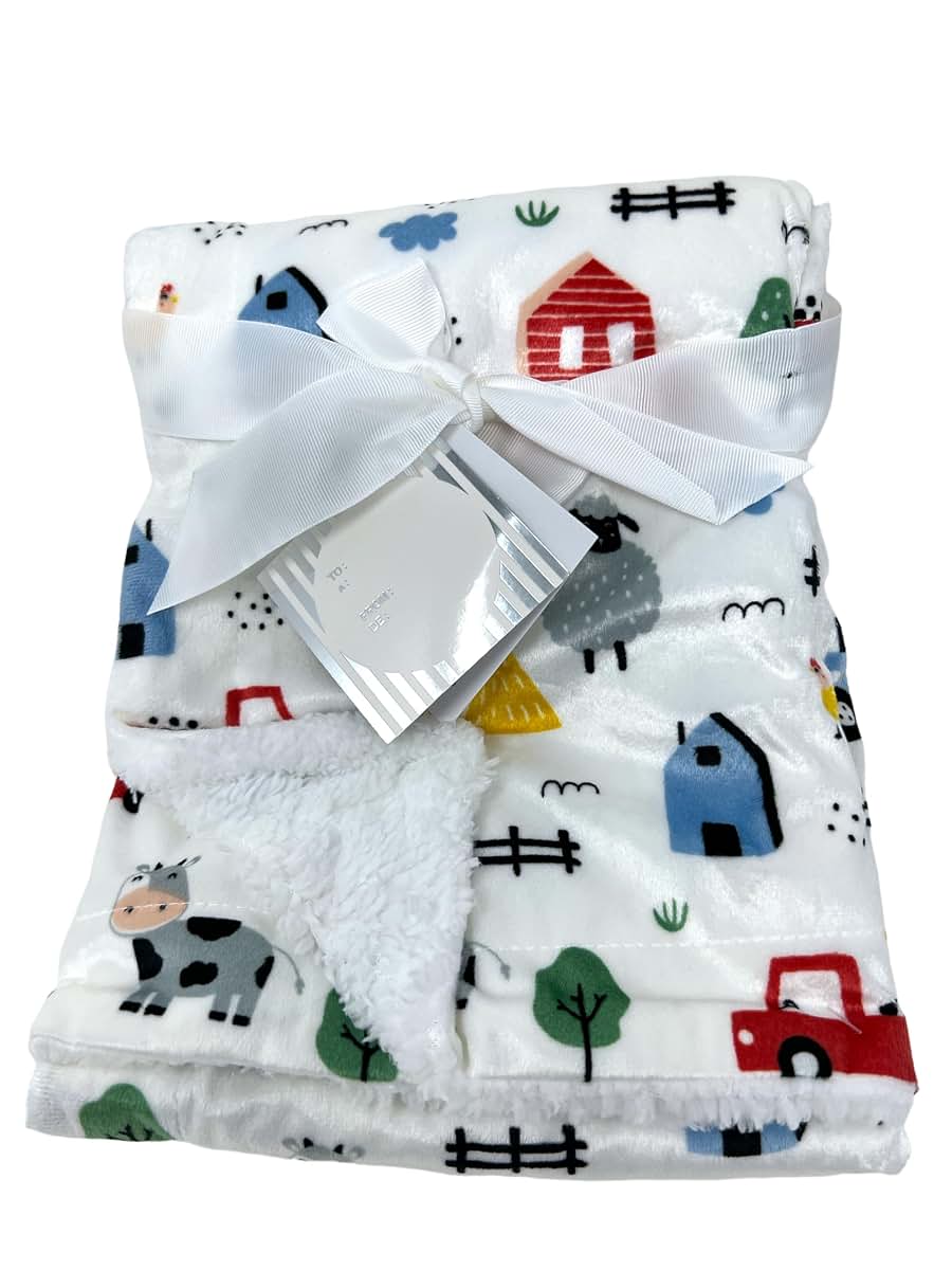 AWW GIFFTS Farm Baby Blanket 30"x40"