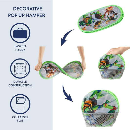 Idea Nuova Teenage Mutant Ninja Turtles Pop-Up Hamper