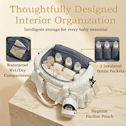 Diaper Tote Bag for Maternity and Travel Essentials