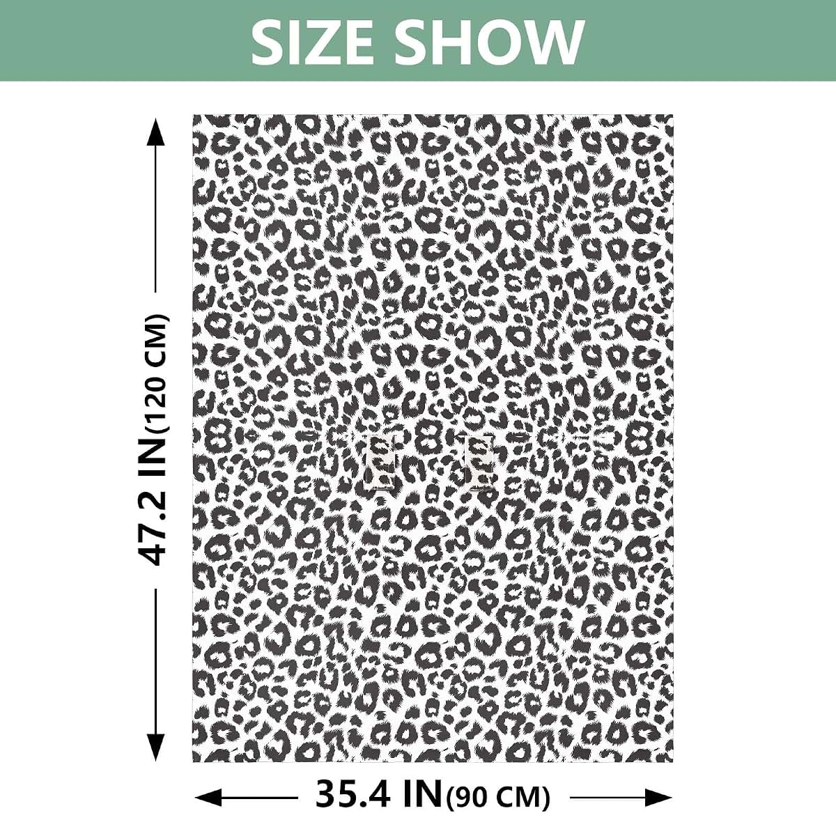 ALAZA Muslin Baby Car Seat Cover, Black White Cheetah Leopard, Universal Fit