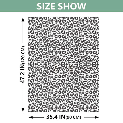 ALAZA Muslin Baby Car Seat Cover, Black White Cheetah Leopard, Universal Fit