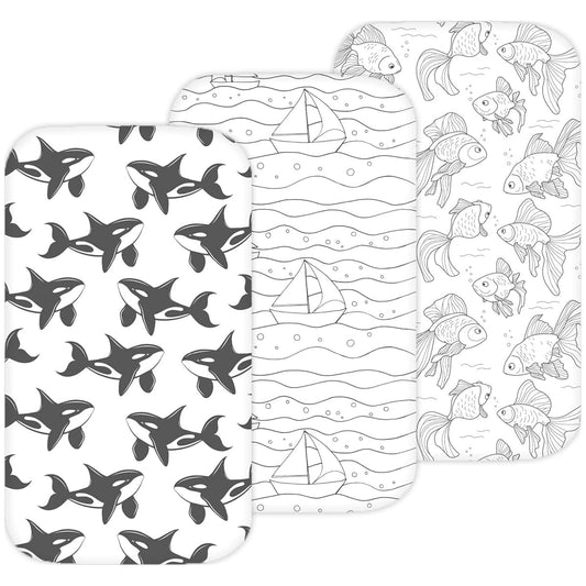 TANSY PANDA Bassinet Sheets for Baby Delight Beside Me Dreamer, Ronbei, HARPPA, Jimglo, Whiffee by TansyPanda, MUHDUH