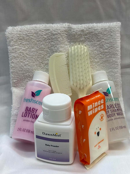 Custom Hygiene Kits Bulk Infant Hygiene Kits – 24 Count Case | Baby Care Essentials with Tear-Free Shampoo, Lotion (photo 2)
