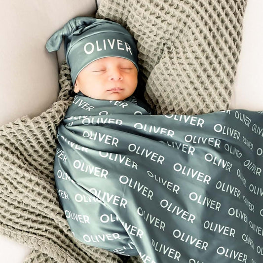 Andisijq Personalized Baby Swaddle Blanket Personalized Baby Blankets for Girls Boys with Name Pesonnalized Baby Gifts