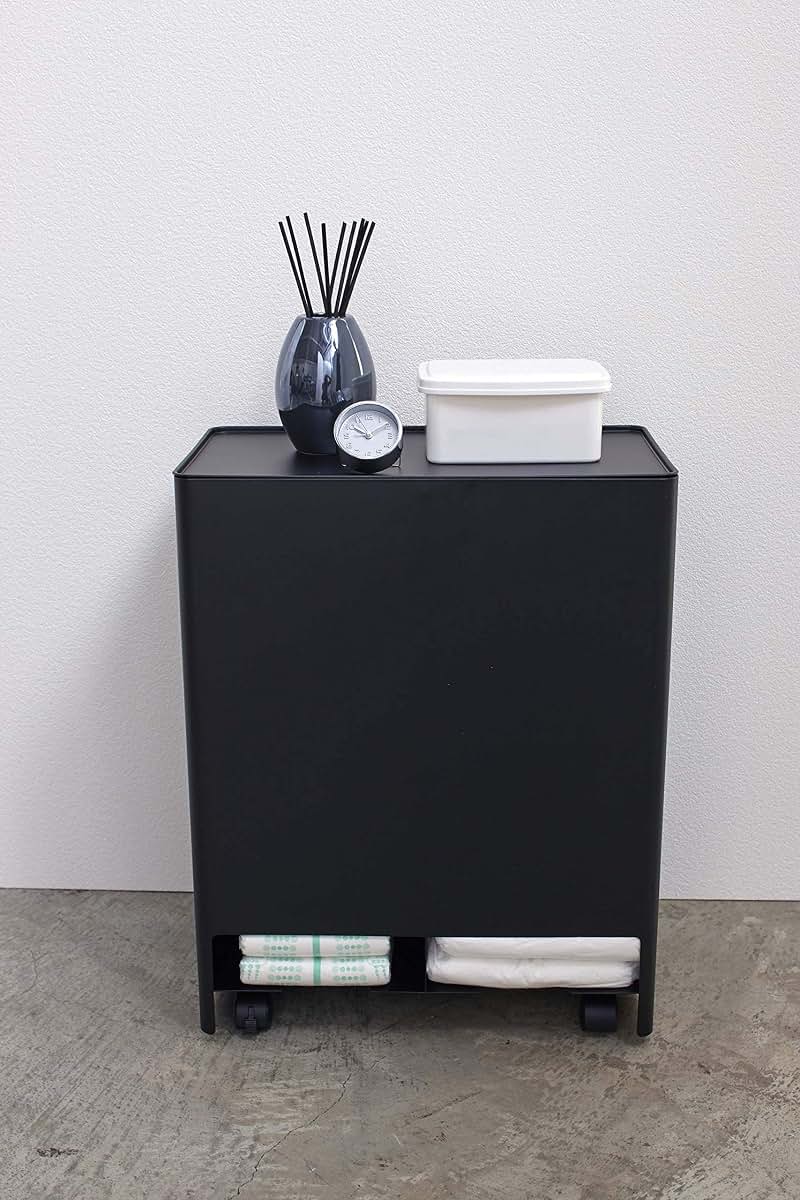Yamazaki Home Rolling Diaper Caddy Organizer Stacker Holder, Steel
