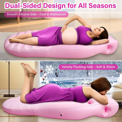 KSFJEU Inflatable Pregnancy Pillow | Full Body Maternity Airbed