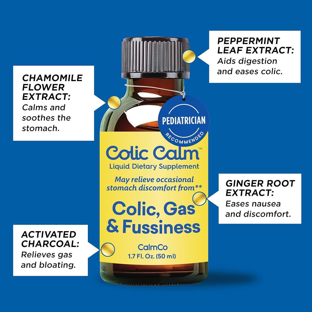 Colic Calm Infant Gripe Water Dietary Supplement for Babies