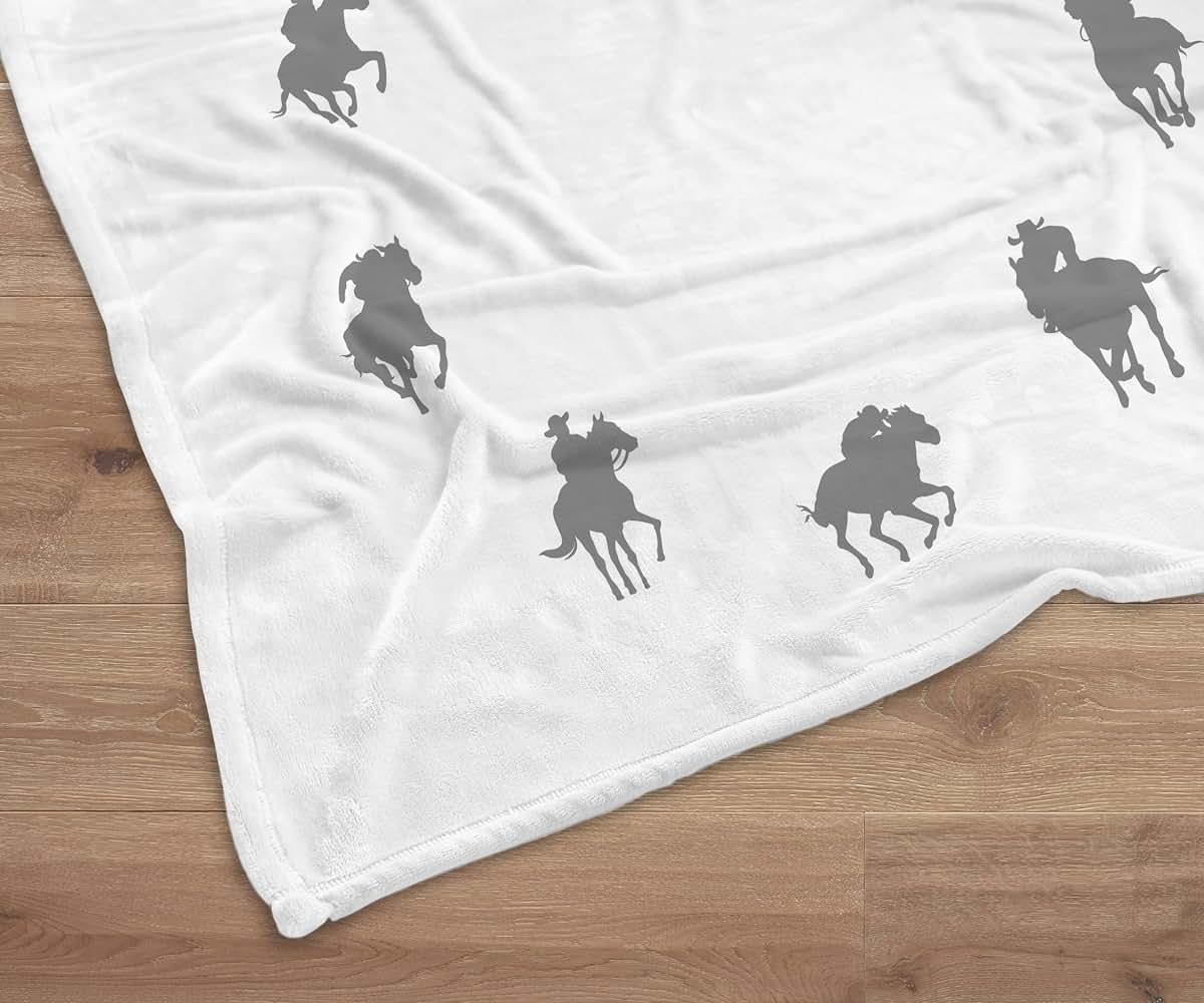 UnoCo Cowboy Milestone Blanket, Custom Western Baby Blanket (photo 3)