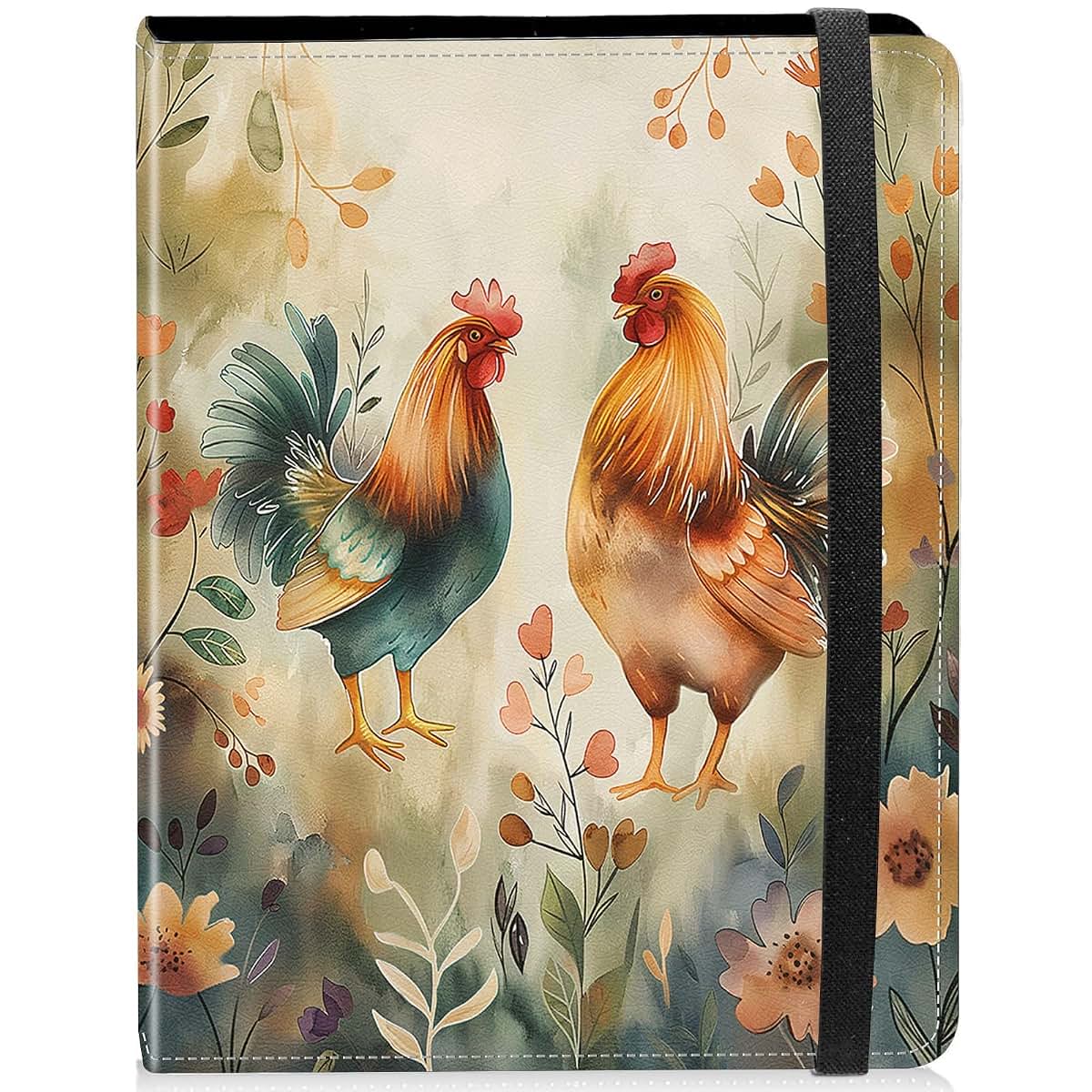 NLZQTTBD Photo Album For 5x7 Photos With 120 Photo Capacity And Watercolor Chicken Design