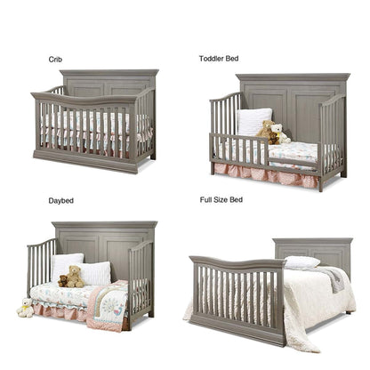 Sorelle Paxton 4-In-1 Convertible Crib In Heritage Grey (photo 3)