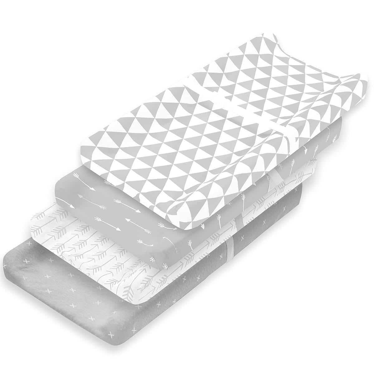 BaeBae Goods Changing Pad Cover – Premium Baby Changing Pad Covers 4 Pack – Boy or Girl Changing Pad Cover – Pure