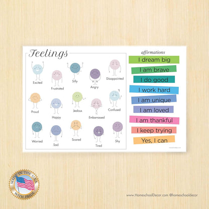 Homeschool Decor Mindful Kids Eat & Learn Placemat (photo 2)