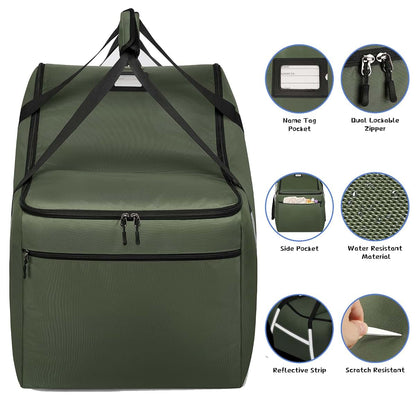 Infant Car Seat Travel Bag For Airplane With Side Pocket
