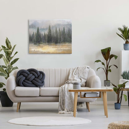 Stupell Industries Blurred Pine Tree Forest Canvas Wall Art 30 X 40 Inch