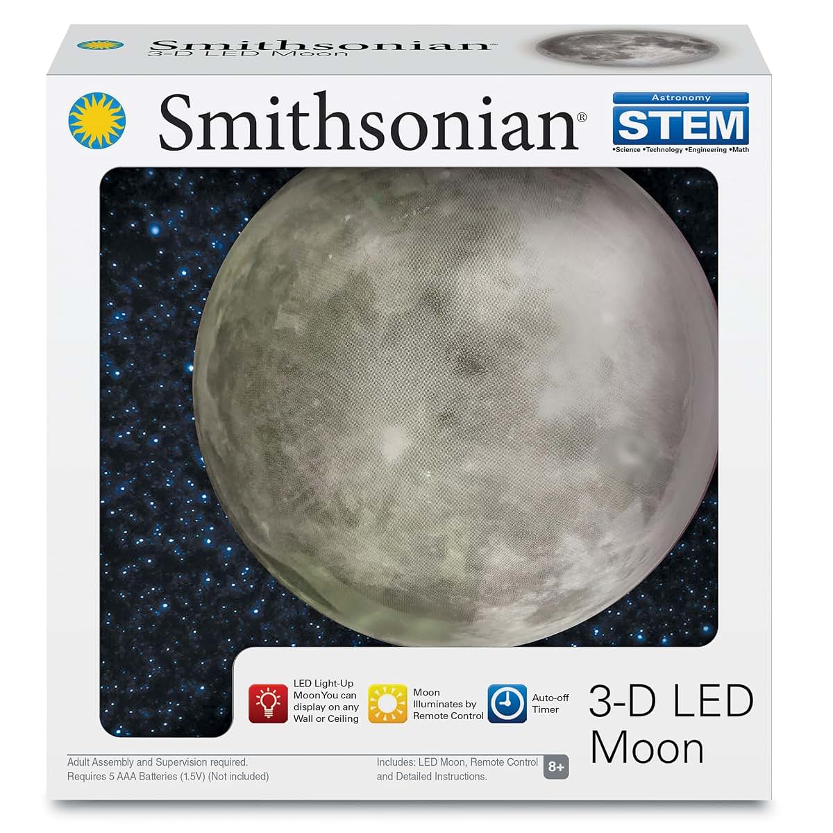 The Rocket 3D LED Moon by Smithsonian (photo 4)
