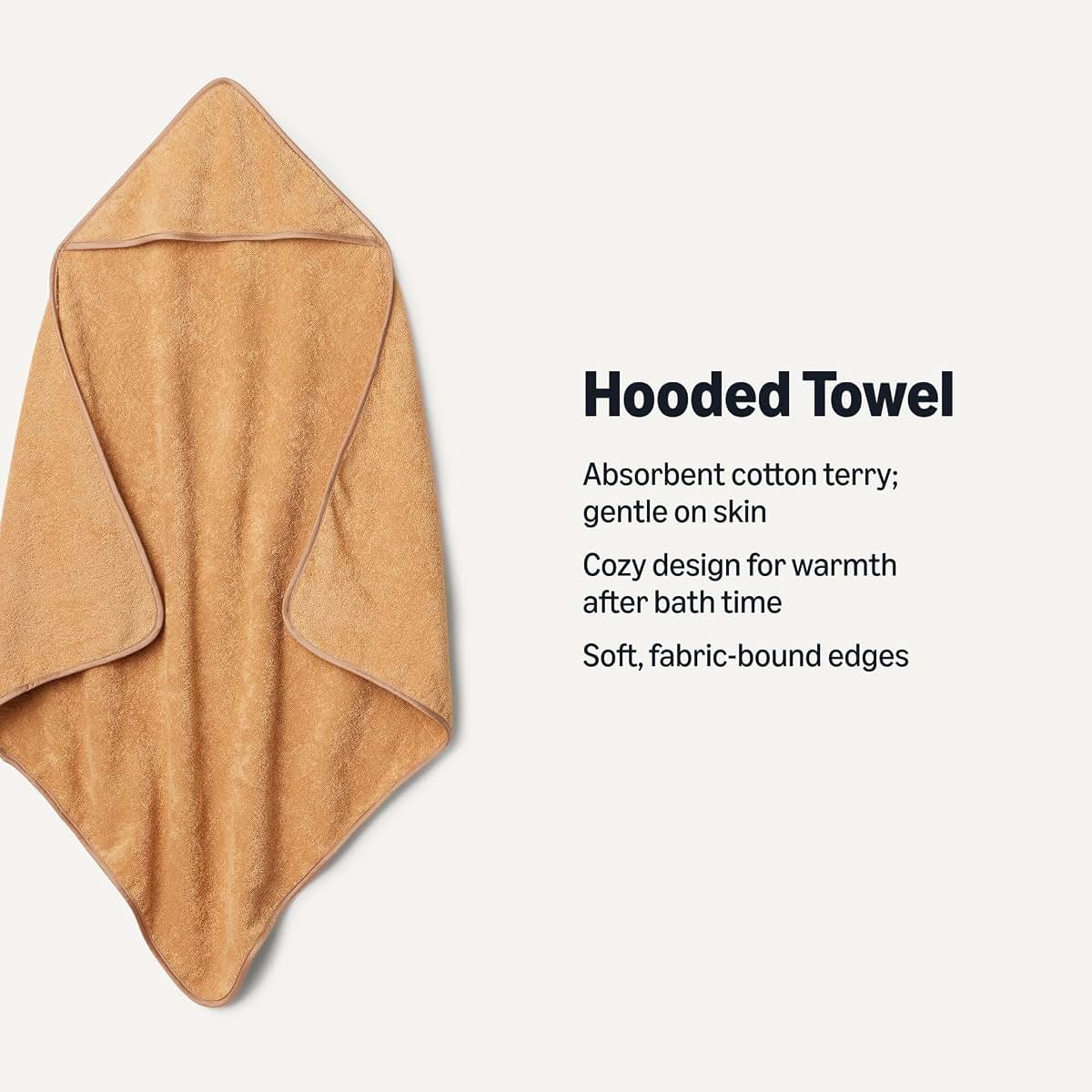 Amazon Essentials x Sofia Grainge Unisex Babies' Hooded Bath Towel, Pack of 2 (photo 2)