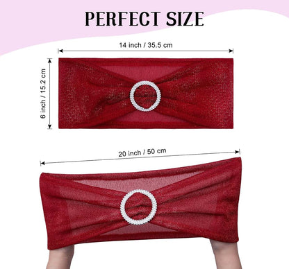Eternal Beauty Red Spandex Chair Sashes
