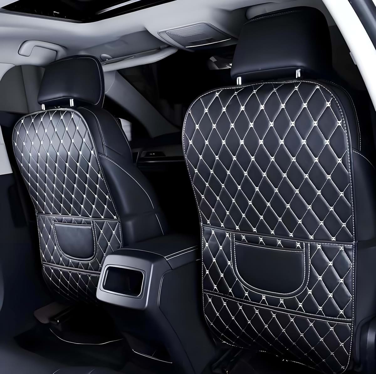 SGMFVXVRO 2pcs Car Seat Back Protectors for Lexus TX 350 500H 550H+ 2024-2025, Leather Backseat Kick Guard Seat Saver