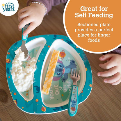 Disney Stitch 4-Piece Toddler Dinnerware Set