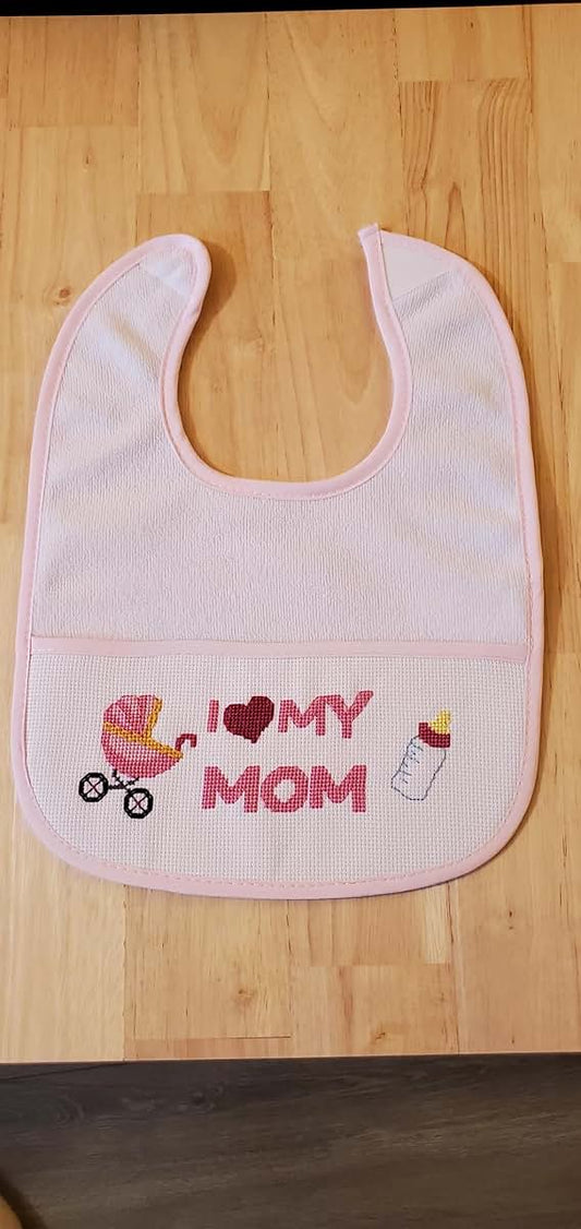 Max Stitch Design Cotton Cross Stitch Bib, 5 Pack