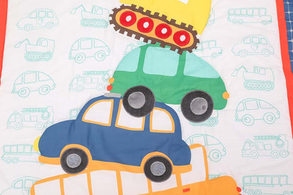 Car Theme Nursery Crib Bedding Set for Boys - 4 Piece Kit