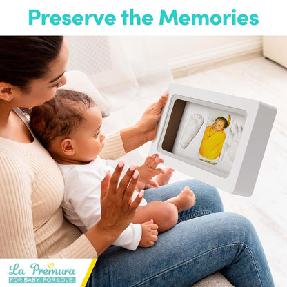 La Premura Baby Keepsake Hand Casting Kit With Shadow Box Frame (photo 3)