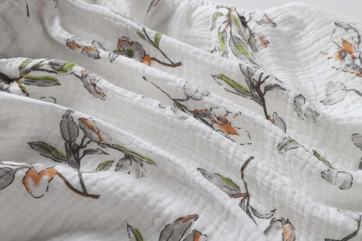 Onacosht Muslin Mini Crib Sheets - 2 Pack Fitted Cotton Playard Bedding