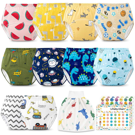 Jaxmoon Upairy Potty Training Pants for Boys Girls, Cotton Absorbent Training Pants