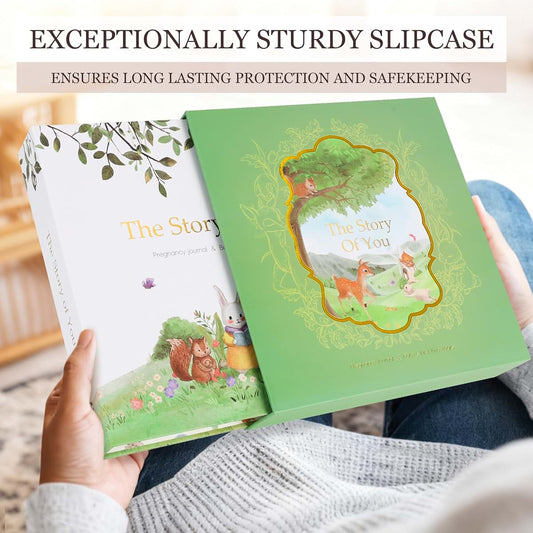 BabyOneStop Baby Memory Book With Removable Rings And Keepsake Journal