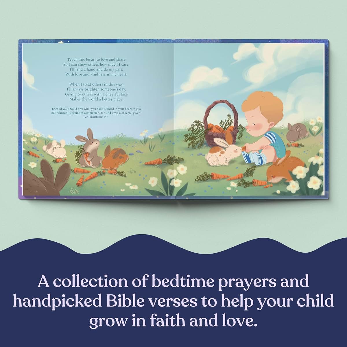 Luna Studios Bedtime Prayers - New Baby Baptism & Christening Gift - Personalized Children's Book (photo 2)